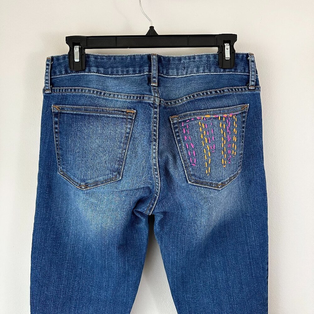 GAP Jeans Embroidered Pocket 28 Always Skinny Denim‎ Women's